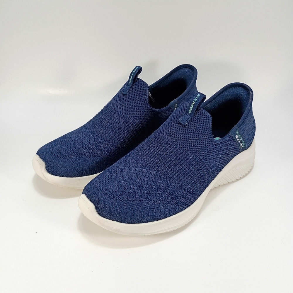 Skechers Slip Ins Ultra Flex 3.0 Smooth Step Womens 6 Navy Blue Sneakers - Picture 5 of 10